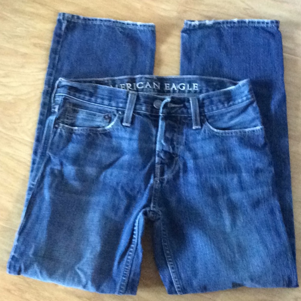 American eagle straight cut bluejeans size…